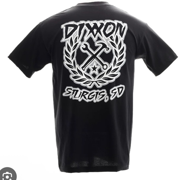 Dixxon Gray Black Sturgis Sketchy Crest T shirt Men’s 2XL - Picture 1 of 4
